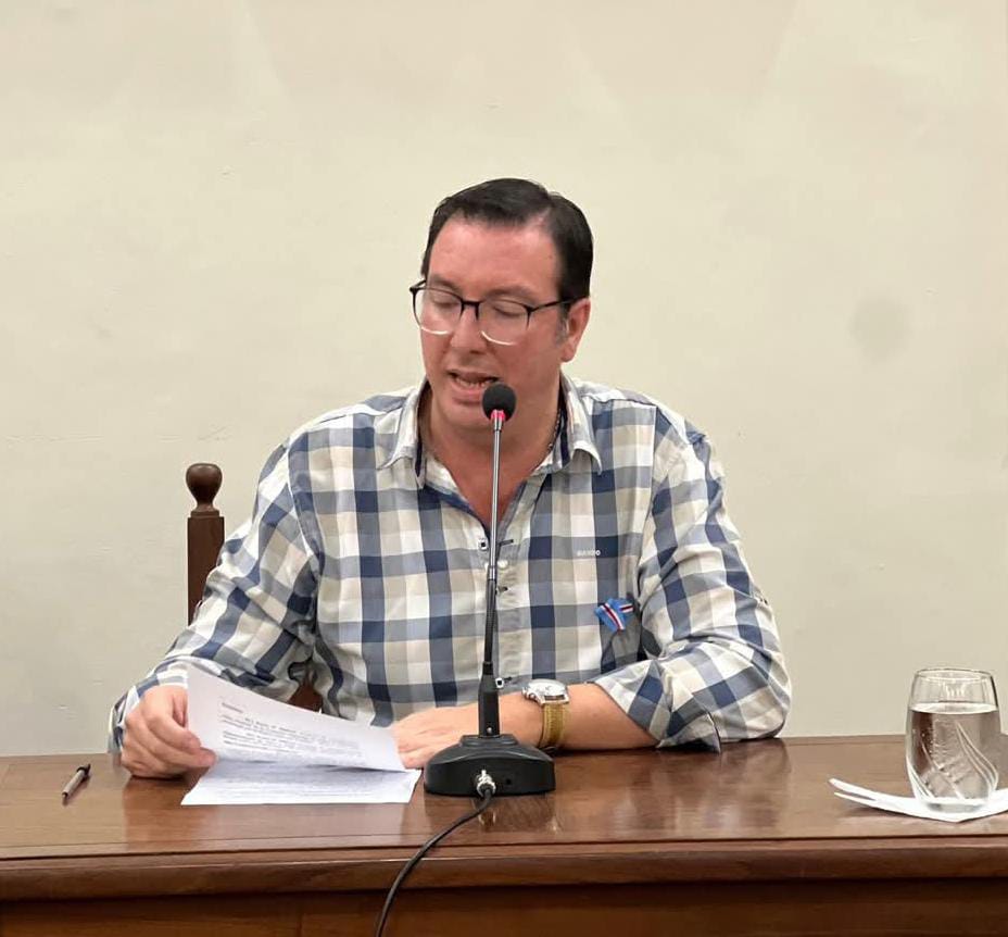 El concejal Francisco Raspini presidió la 8° sesión ordinaria del HCD
